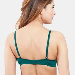 Sonari Women Pack Of 2 Grey & Green Solid Lightly Padded T-Shirt Bra image 5