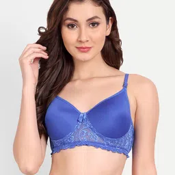 FIMS Pack of 4 Rapid-Dry Lace Lightly Padded Bra Fancy_Pad_Bra_BlackRedBlueRani image 5