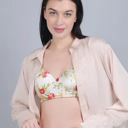 mod & shy Floral Printed Full Coverage Lighly Padded All Day Comfort T-Shirt Bra image 5