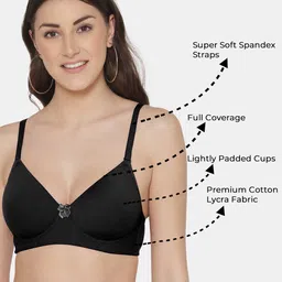 Tweens Cotton T-Shirt Bra Full Coverage Lightly Padded All Day Comfort Super Support image 4