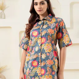 GULABOSITABO Women Floral Printed Cotton Top image 2