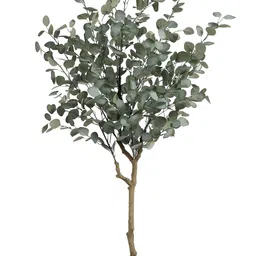 TIED RIBBONS Green And Brown Eucalyptus Artificial Plant With Pot image 2