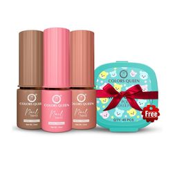 Colors Queen Set Of 4 Nail Trend Glossy Nail Paint & Remover Combo- Shade No. 47 - 48 - 64-picture-12