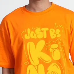 Bloopers Store Men Printed Drop-Shoulder Sleeves Applique T-shirt image 2