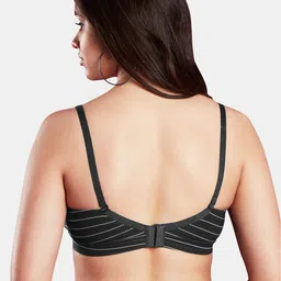 Dazzle Striped All Day Comfort Medium Coverage Lightly Padded Seamless T-shirt Bra image 2
