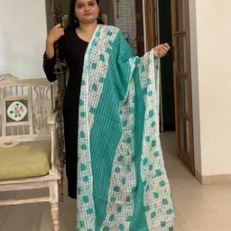 BOMBAY BUTA Floral Printed Pure Cotton Dupatta image 3