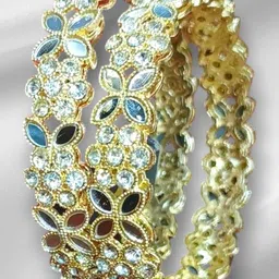 SGN fashion Gold Brass Bangles-picture-28