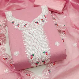 HERE&NOW Embroidered Unstitched Dress Material-picture-42