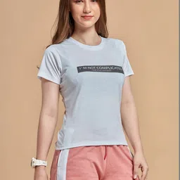 METALHAWK Women Typography Printed T-shirt image 2