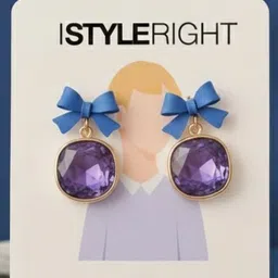 I Style Right Artificial Beaded Bow Shaped Drop Earrings-picture-36