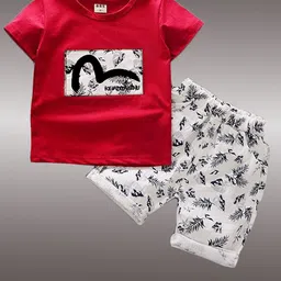 HELPOM Kids Pack Of 3 Striped Short Sleeves T-shirt With Shorts image 3