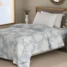 Boutique Living India Valatia Blue Printed Cotton 200TC Single Bedsheet Set 2.24m x 1.52 m-picture-32