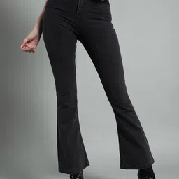 The Roadster Lifestyle Co High Waist Boot Cut- Fit Jeans-image-98