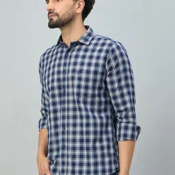 Duke Men Slim Fit Checked Casual Shirt image 3