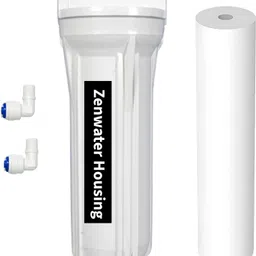 aurawater Housing Kit & Elbow with 10inch Spun Filter For RO Water Purifier_3 Solid Filter Cartridge-picture-22