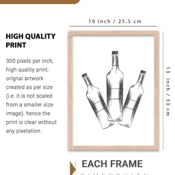 WALLLANE Brown 2 Piece Wood Wall Paintings image 5