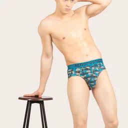 Aeropostale Abstract Printed Mid Rise Basic Briefs LJABF01-GROD image 2