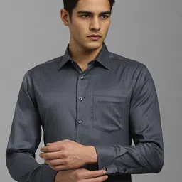 Louis Philippe Slim Fit Spread Collar Formal Shirt-picture-18