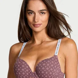 Victoria's Secret Women Graphic Printed Underwired Heavily Padded Push-Up Bra-image-94