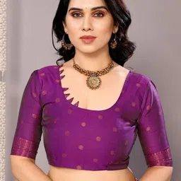 Snofi Creation Woven Design Zari Kanjeevaram Saree image 2