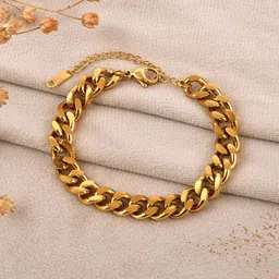 SHILLYN Hypo Allergic & Demi-fine Gold Plated Stainless Steel Anti-Tarnish Bracelet-picture-35