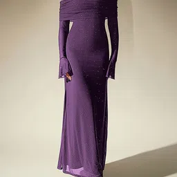 bebe Women Off-Shoulder Maxi Dress-picture-15