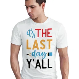 Seekbuylove Typography Printed Round Neck Pure Cotton Bio Finish T-shirt-picture-22