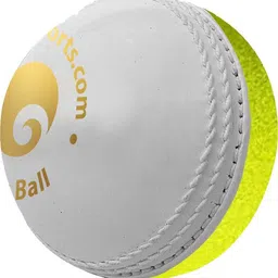omtex Swing Ball White Green Cricket Tennis Ball image 2
