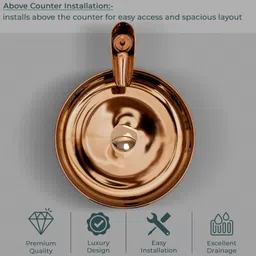 plantex Washbasin Ceramic Ceramic Basin for Bathroom/Table Top Basin/Washbasin for Bathroom - (NC-637) Counter Top image 4