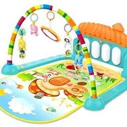 Baby Kick and Play Piano Gym | Musical Activity Mat with Hanging Toys-image-13