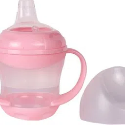 jingle kids Baby Unbreakable Learning Sipper Cup 200ml Twin Handles Sipper Bottle Dust-Proof image 4
