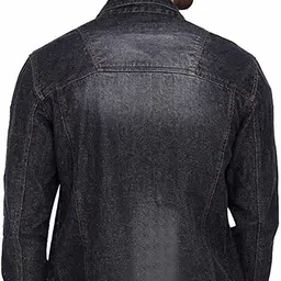 athrz Men Solid Denim Jacket image 2