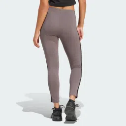 adidas essentials 3-stripes high-waisted single jersey leggings women training women training image 2