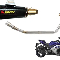 acube mart 1 R15 V2 bike bend pipe, 1 R15 V2 bike exhaust Combo-picture-13