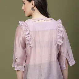 Mafadeny Square Neck Short Sleeves Top image 3