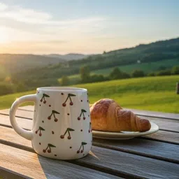 yutori Ceramic Coffee With Colorful 3D Cherry Design Cup – Cute & Stylish Drinkware Ceramic Coffee Mug image 3