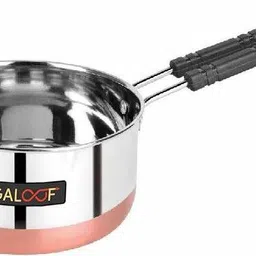 galoof Stainless Steel Copper bottom Sauce Pan / MILK PAN / TEA PAN Capacity:-1L Sauce Pan 15.5 cm diameter 1 L capacity-picture-23