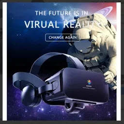 CLEGO VR Glasses with Adjustable Lenses & In-Ear Headphones image 2