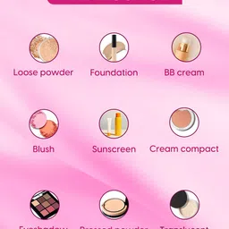 MATRA Bake Blend & Beautify Large Pizza Puff Triangle Powder Puff - Pink image 4