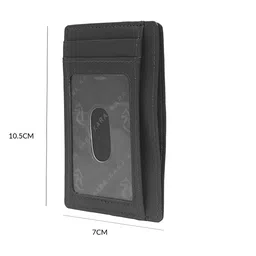 Kara Unisex Textured Leather Card Holder image 4