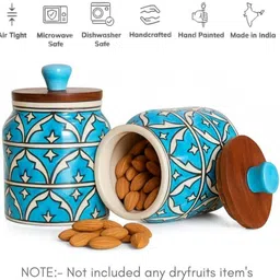 bright crockery Ceramic Tea Coffee & Sugar Container - 350 ml image 4