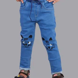 A-Okay Girls Slim Fit High Rise Clean Look Embroidered Stretchable Jeans-picture-26
