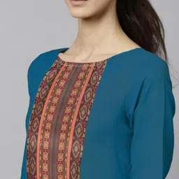 creationrajvi Women Viscose Rayon Kurta Pant Dupatta Set image 3