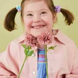 Accessorize Girls Set of 2 Ombre Scrunchy Ponytail Holders image 4