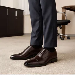 zixer Italian Fashion Office Leather Shoes For Men Formal Shoe Pointed Wedding Boy's Lace Up For Men-picture-42