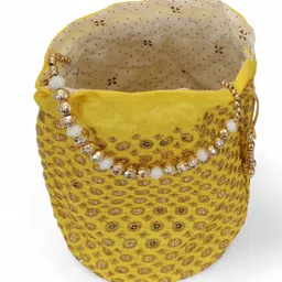 authentic ak Women Yellow Potli image 2