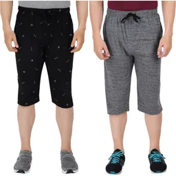 feel track Printed Men Three Fourths image 1