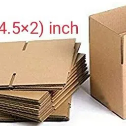 samurai Corrugated Craft Paper 4.5 x 4.5 x 2 Inches Packing Packaging Box image 2