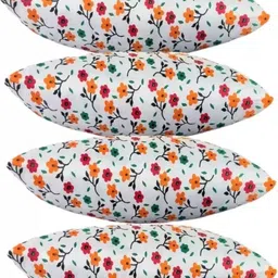 soft snooze LUXURY Microfibre Floral Sleeping Pillow Pack of 4 image 4
