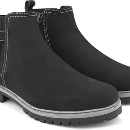 roadster Comfortable Outdoor Synthetic Leather Boots For Men image 2